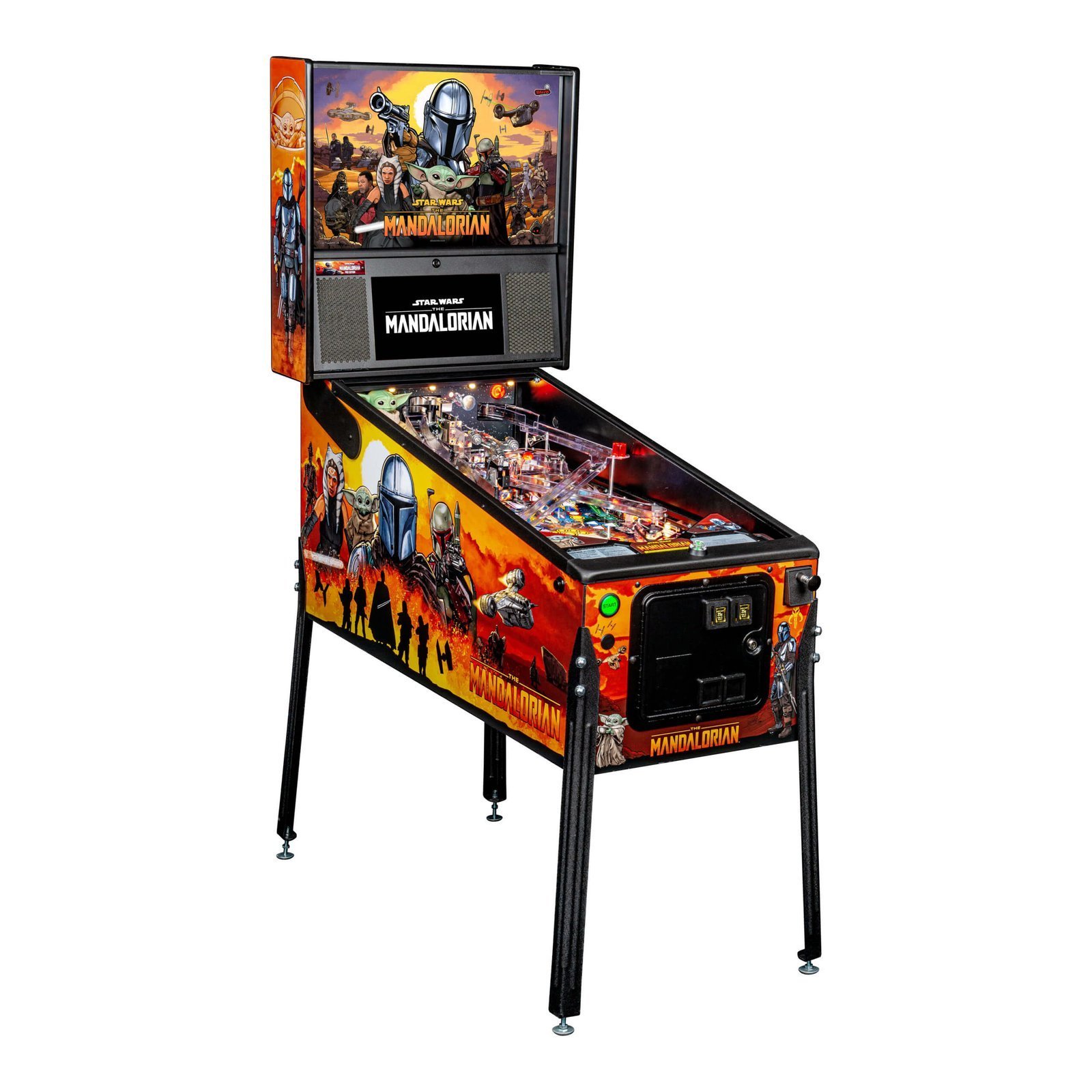 Mandalorian-Pro-Cabinet-RF-01-scaled-1.jpg The Mandalorian Pro Pinball Machine by Stern - Image 1